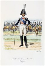 Gardes-du-Corps de Roi, Capitaine, 1814 Artist: Eugene Titeux