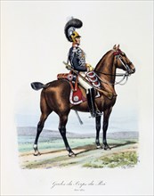 Gardes-du-Corps de Roi, 1820-1830 Artist: Eugene Titeux