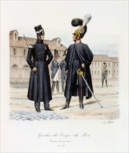 Gardes-du-Corps de Roi, tenue de quartier, 1820-30 Artist: Eugene Titeux