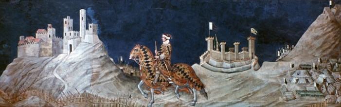 'Commemoration ..at the Siege of Montemassi...', 1328. Creator: Simone Martini.