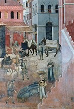 'Effects of Good Government on the City Life', (detail), 1338-1340. Artist: Ambrogio Lorenzetti