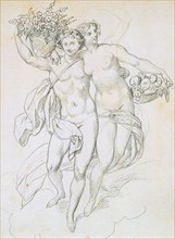 'Psyche and Cupid', c1820-1857. Artist: Achille Deveria