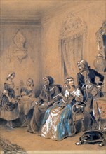 'Indoor Scene', c1815-1865. Artist: Eugene Deveria
