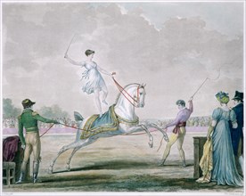 'Exercises of the Circus Horse', c1818-1836. Artist: Carle Vernet