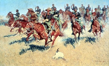 'On the Southern Plains', 1907. Artist: Frederic Remington