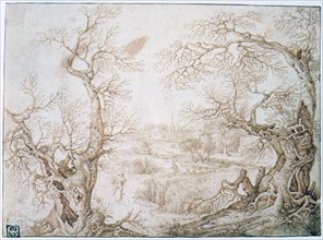 'Winter Landscape', c1565-1602 Artist: Jacob Savery I