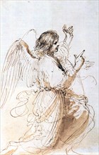 'Study of an Angel', c1611-1666. Artist: Guercino