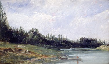 'Landscape at the Edge of Water', c1823-1869. Artist: Paul Huet