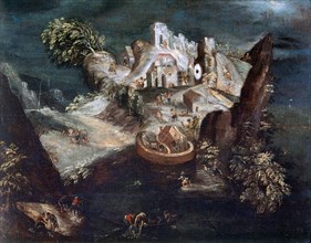 'Anthrophomorphic Landscape', c1613-1650. Artist: Matthaus Merian