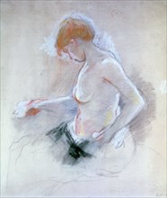 'Nude', c1861-1895. Artist: Berthe Morisot