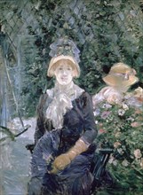 'In the Garden', 1883. Artist: Berthe Morisot