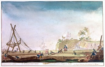 'The Marina of Brest', c1750-1810. Artist: Nicolas Marie Ozanne