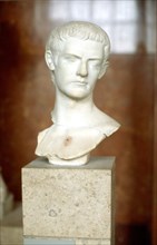 Marble bust of the Emperor Caligula. Artist: Unknown