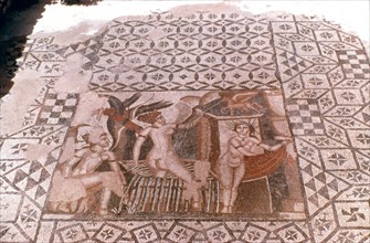 Nymphs, Roman mosaic, Volubilis, Morocco. Artist: Unknown