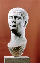 Head of Trajan, Roman Emperor, 98-117 AD. Artist: Unknown