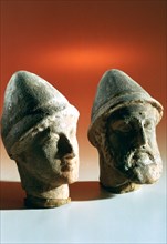 Heads of dignitaries, Kerkouane, Tunisia, 3rd century BC. Artist: Unknown