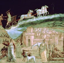 Phaeton in his chariot, c1470-1536. Artist: Unknown