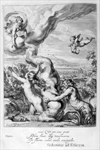 'Arethusa Pursued by Alpheus and Turned into a Fountain', 1655. Creator: Unknown.