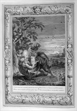 'Tithonus, Aurora's Husband, Turned into a Grasshopper', 1733. Artist: Bernard Picart