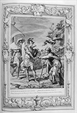 'Phineus is Delivered from the Harpies by Calais and Zethes', 1733. Artist: Bernard Picart