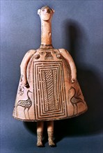 Bell idol, Ancient Greek, c700 BC. Artist: Unknown