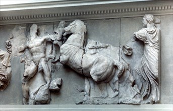 Detail from the Great Frieze of the Pergamon Altar, 180-159 BC. Artist: Unknown