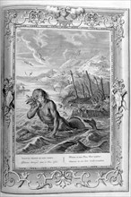 Glaucus turned into a sea god, 1733. Artist: Bernard Picart