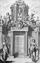 Frontispiece of "Tableaux du Temple des Muses", 1655.  Creator: Unknown.