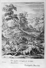 Actaeon turned into a stag and devoured by his hounds, 1655. Creator: Unknown.