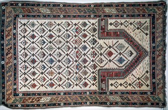 Prayer rug from Dagestan, Caucasus. Artist: Unknown