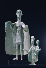 Bronze mother and child statutes, Nuragici culture, Siniscola, Sardinia, 9th-6th century BC. Artist: Unknown