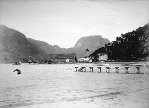 Pago Pago Harbor, in the island of Tutuila, American Samoa, 1889. Artist: Unknown