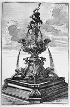 Fountain design, 1664. Artist: Georg Andreas Bockler