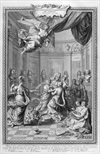 Praise of Academiciens of the Royal Academy of Science... 1728. Artist: Bernard Picart