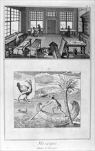 Mosaic makers, 1751-1777. Artist: Unknown