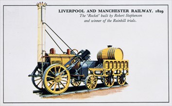 The Rocket, Liverpool and Manchester Railways, 1829, (20th century). Artist: Unknown