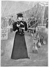 The Aero Club, costume of a female ballooner, 15th November 1898. Artist: Unknown