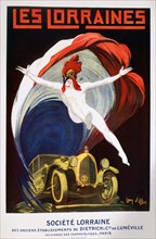 'Les Lorraines', poster for the Société Lorraine, 1925. Artist: Jean Villemot