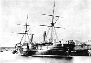 American transatlantic steamship, 'Arago', 1856. Artist: Unknown