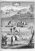 Tilling the land, 1775. Artist: Unknown