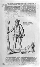 Antediluvian giants, 1678.  Artist: Athanasius Kircher