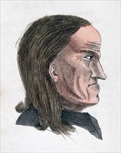 The facial characteristics of a melancholic person, 1808. Artist: Johann Kaspar Lavater