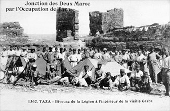 The Camp of the Foreign Legion, Taza, Morocco, 1904. Artist: Unknown