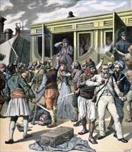 Armed robbery in the East, 1891. Artist: Henri Meyer