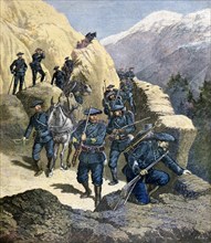 Alpine Chasseurs, 1891. Artist: F Meaulle