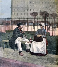 'The Worker's Lunch', 1891. Artist: Henri Meyer