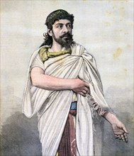 Jean Mounet-Sully as Oedipus in L'Oedipe roi, Comédie Française, 1892. Artist: Unknown