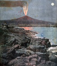 The Eruption of Etna, Sicily, 1892. Artist: Henri Meyer