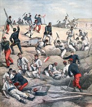Rescue of the victims at Aubervilliers fort, 1892. Artist: Unknown
