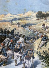 'Battle with the Brigands, Algeria', 1892. Artist: Frederic Lix